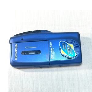 Olympus Pearlcorder S711 Micro Cassette Recorder In‎ Blue